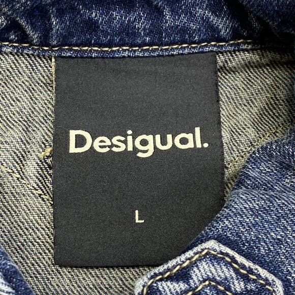 Desigual Women’s Studded Denim Jacket - Picture 9 of 13